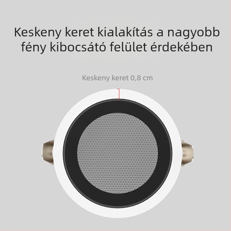 Beépíthető COB LED downlight keskeny kerettel, 10–50W, 3000K