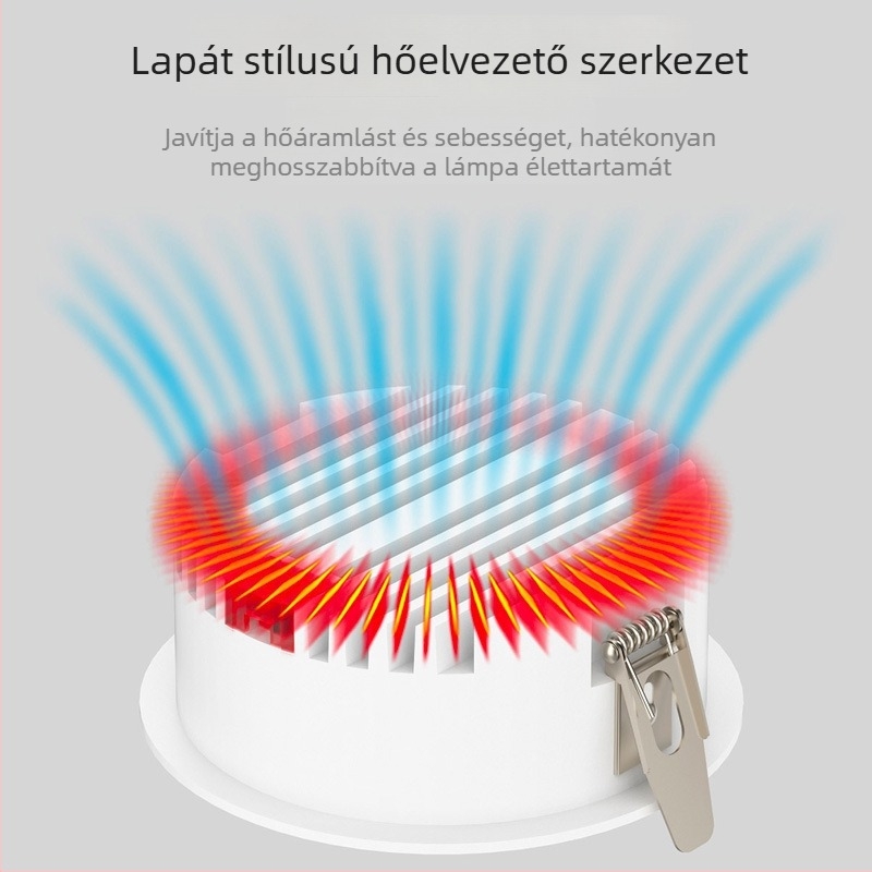 Beépíthető COB LED downlight keskeny kerettel, 10–50W, 3000K