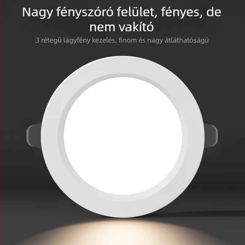 Energiatakarékos LED beépített mennyezeti lámpa — átmérő 2.5in/3.5in/4in/6in, teljesítmény 5W/9W/12W/18W, kivágott spot