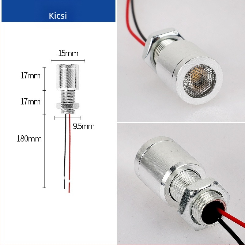 LED mini spotlámpa alacsony feszültséggel (12V/24V), melegfehér fény, alumínium ház, helyi megvilágítás