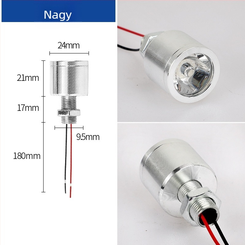 LED mini spotlámpa alacsony feszültséggel (12V/24V), melegfehér fény, alumínium ház, helyi megvilágítás