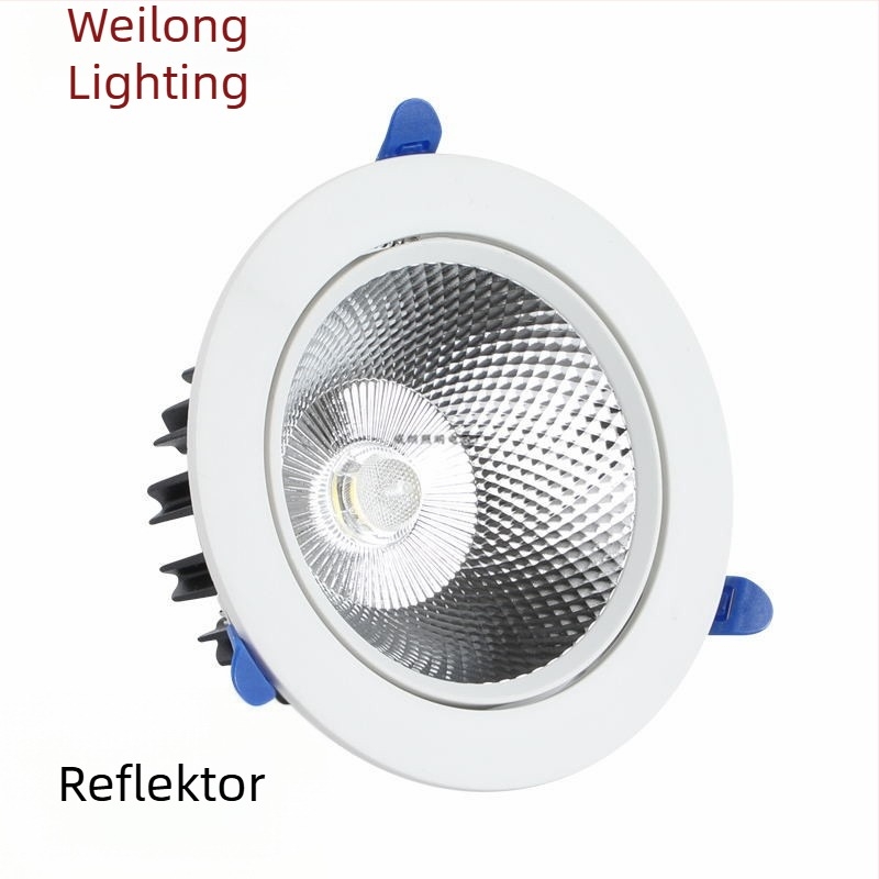 LED beépített mennyezeti lámpa hengeres házban, háromszínű dimmelhető fény