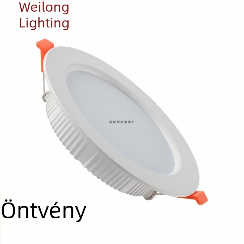 LED beépített mennyezeti lámpa hengeres házban, háromszínű dimmelhető fény