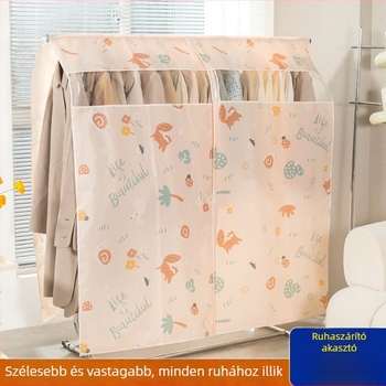 Ruhák porvédő huzat gardróbszekrényhez, megerősített, hosszabbított kivitel, kabátok és dzsekik számára