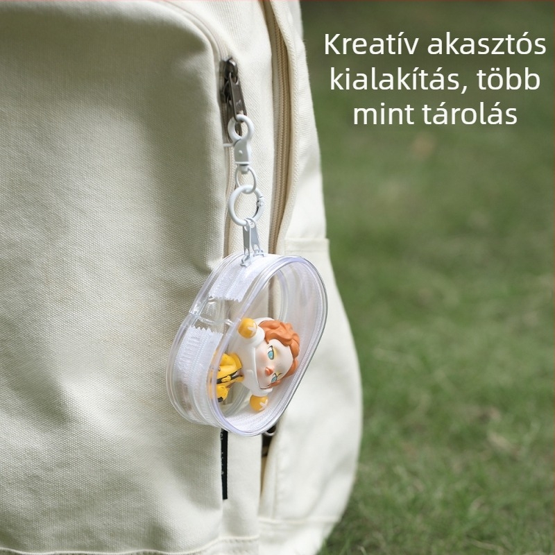 FaSoLa Átlátszó utazási kábel-tároló táska — multifunkcionális szervező kábelekhez és töltőkhöz