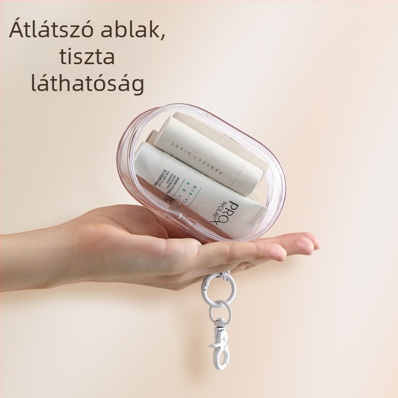 FaSoLa Átlátszó utazási kábel-tároló táska — multifunkcionális szervező kábelekhez és töltőkhöz