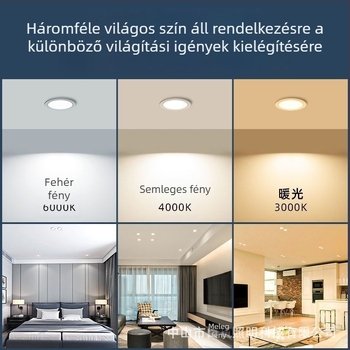 Beépíthető LED mennyezeti downlight, ultra vékony, antiglare, 5W, otthoni és kereskedelmi használatra
