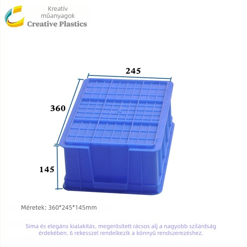 HDPE vastagított elválasztó doboz elektronikai alkatrészekhez, nedvességálló megerősített tároló doboz