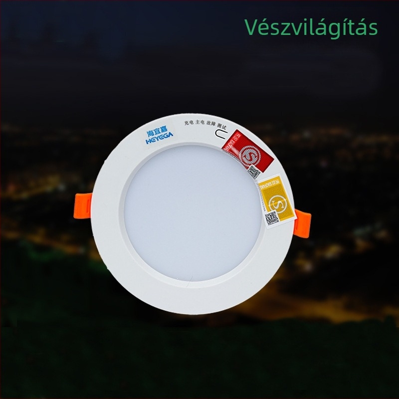 LED vészhelyzeti beépített mennyezeti lámpa hang- és fényvezérléssel és mozgásérzékelővel