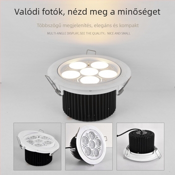 Beépített ékszerfényszóró nefrit órához, mennyezetre tervezett vitrinnel