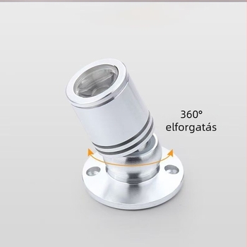 LED spotlámpa ékszerbemutató vitrinéhez, színes hangulatvilágítással – mini spot
