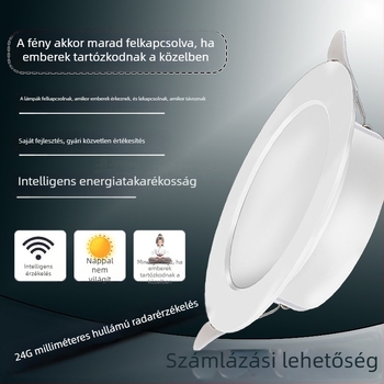 LED downlight spot lámpa 24G milliméteres hullámú emberi test radar szenzorral