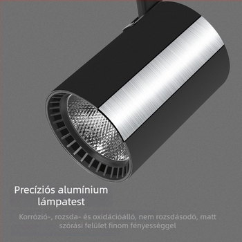 Felszínre szerelt LED sínvilágítás, állítható szögű, mennyezeti, ideális nappaliba és kiállítóterekhez
