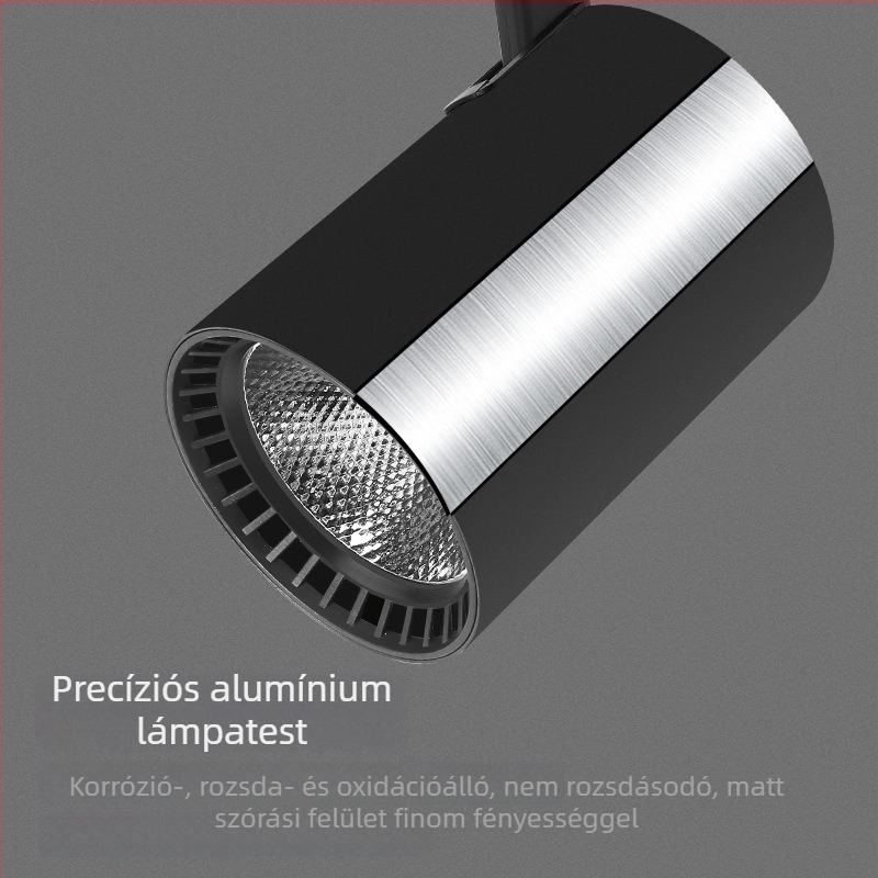 Felszínre szerelt LED sínvilágítás, állítható szögű, mennyezeti, ideális nappaliba és kiállítóterekhez