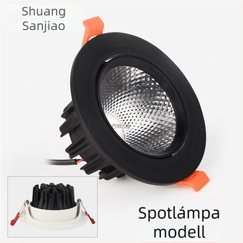 LED beépíthető mennyezeti lámpa, 75 mm nyílás, öntött alumínium ház, párásodás elleni, tükröződésmentes, nappalira