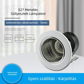 E27 LED beépíthető downlight árnyékolóval, beépített ház, 4 hüvelykes spot LED otthoni használatra