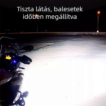 LED reflektor elektromos háromkerekű motorkerékpárhoz — erős fehér fény és színes villogó effekt