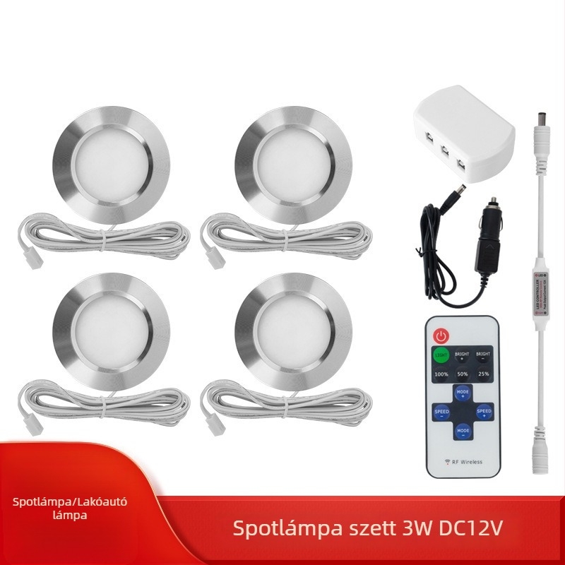 LED beépített szekrényvilágítás – beépíthető gardrób világítás, 12V–24V, alumínium ház, 2700–6500K, CE tanúsítvány, konyha és fürdőszoba