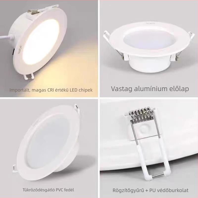 Jiamei Lighting LED Beépített mennyezeti downlight kereskedelmi éttermekhez, 5W-18W, CRI ≥ 90