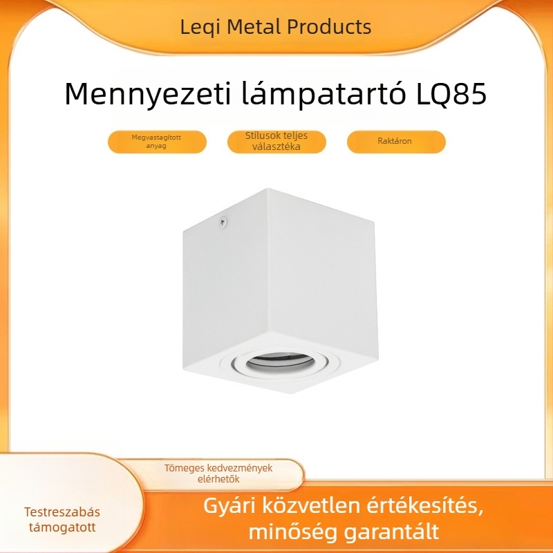 LED felületre szerelt spotlámpa nappalira és folyosóra, tükröződésmentes egyfejű downlight