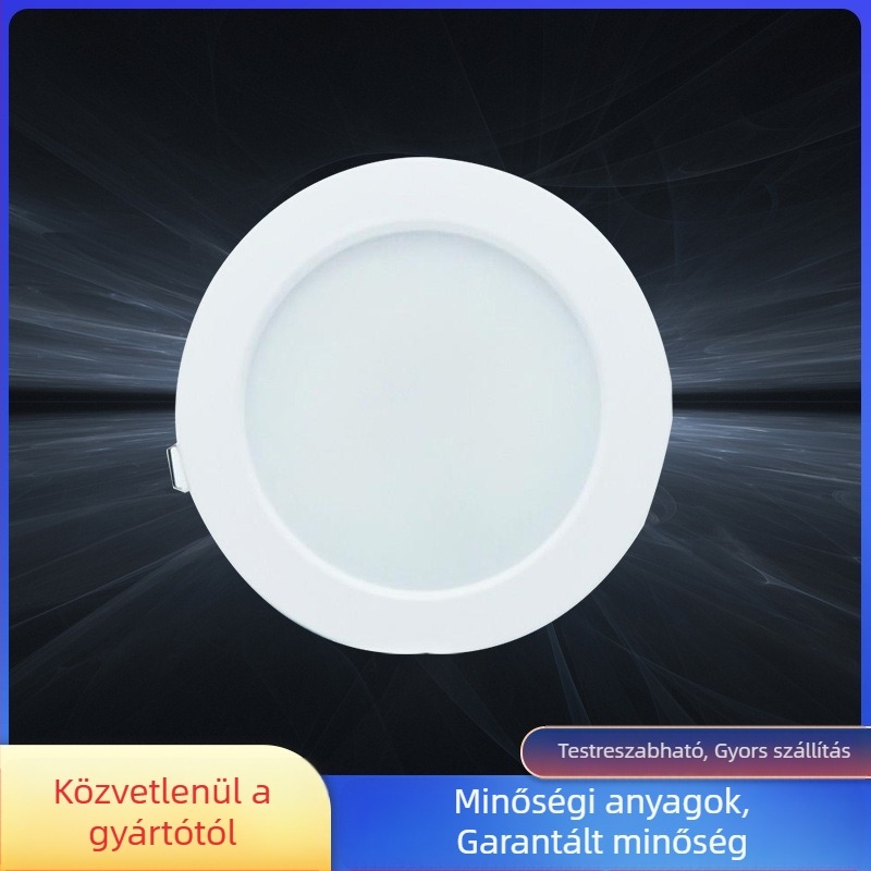 LED mennyezeti beépíthető lámpa, ultra vékony panel, 2,5 hüvelykes (7W/9W) és 4 hüvelykes (12W/20W), nappali