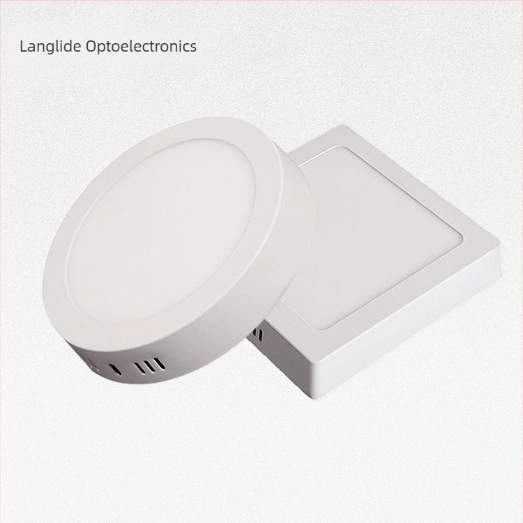 Felszínre szerelt, szélesfeszültségű LED mennyezeti downlight előszoba és folyosóhoz, 12W, 6000K, alumínium ház, modern minimalista stílus