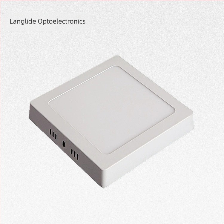 Felszínre szerelt, szélesfeszültségű LED mennyezeti downlight előszoba és folyosóhoz, 12W, 6000K, alumínium ház, modern minimalista stílus