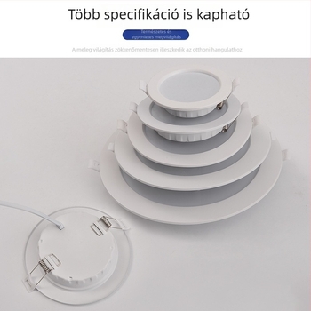 Ultra vékony beépített mennyezeti downlight LED, nyílás 7,5 cm, spot nappaliba és kereskedelmi használatra, központi fény nélkül