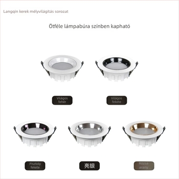 LED beépíthető downlight széles peremmel a nappaliba, modern minimalist dizájn