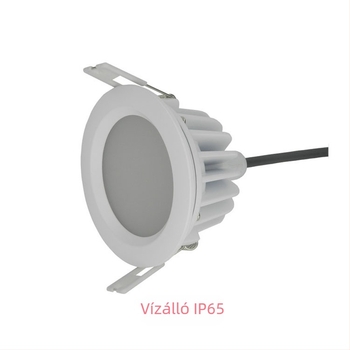 LED beépített mennyezeti lámpa, széles feszültségtartomány, vízálló, nedvességálló, páramentesítő, fürdőszoba és konyha számára, 5W–24W