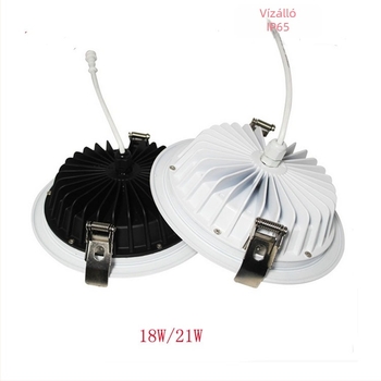 LED beépített mennyezeti lámpa, széles feszültségtartomány, vízálló, nedvességálló, páramentesítő, fürdőszoba és konyha számára, 5W–24W