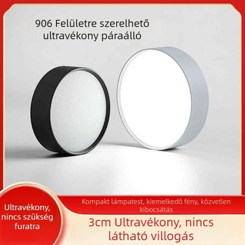 Felszínre szerelt, ultra vékony, kerek LED mennyezeti downlight, ideális folyosóhoz és előcsarnokba