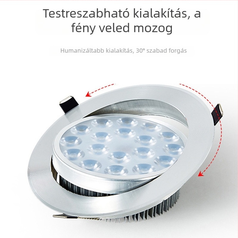 LED beépített mennyezeti lámpa, COB spot a fal hátteréhez, 5W szabályozható fényerővel