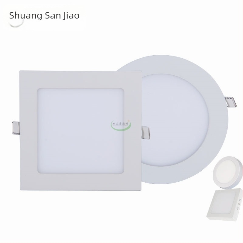 LED vékony párásodás elleni downlight, öntött alumínium négyszög panel lámpa, kerek mennyezeti világítás fehér felülettel