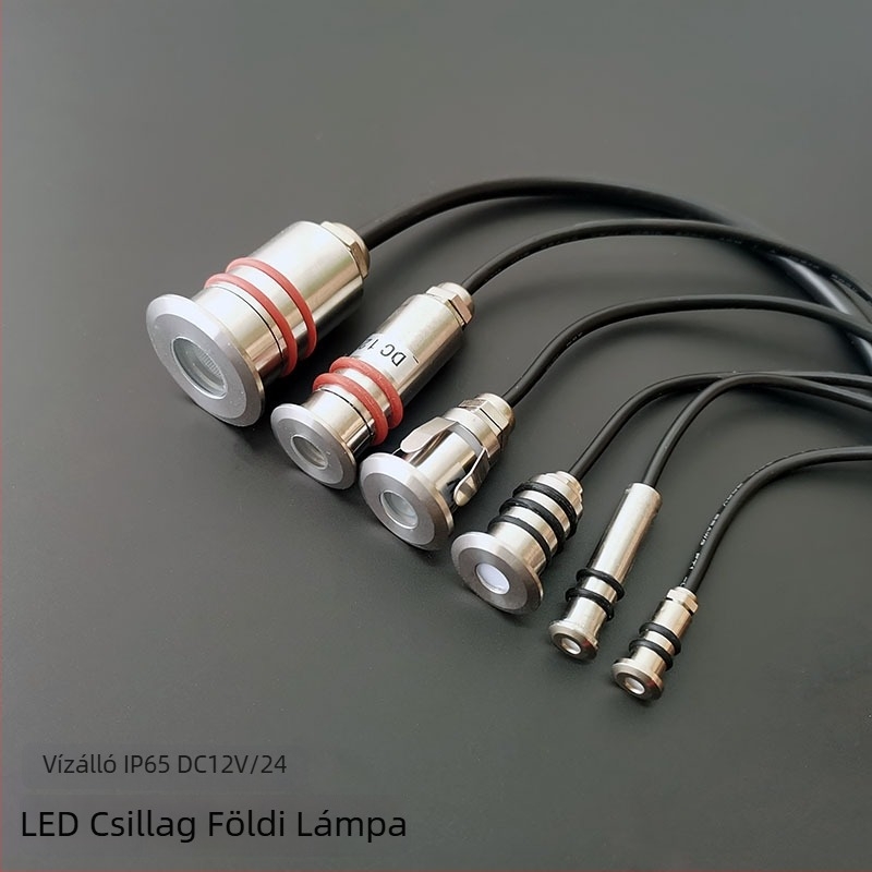 Kültéri rozsdamentes acél LED spotlámpa, vízálló, beépített mini dizájn, 12–24V