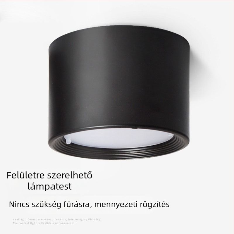Fúrás nélküli LED felületi mennyezeti downlight, 6-8 hüvelyk, kiállítási termek, bevásárlóközpontok és üzletek számára.
