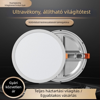 Ultra vékony, állítható beépített LED panel világítás mennyezetre, ideális folyosóra