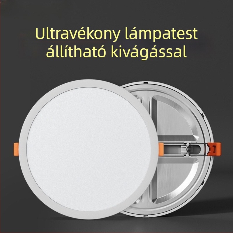 Ultra vékony, állítható beépített LED panel világítás mennyezetre, ideális folyosóra