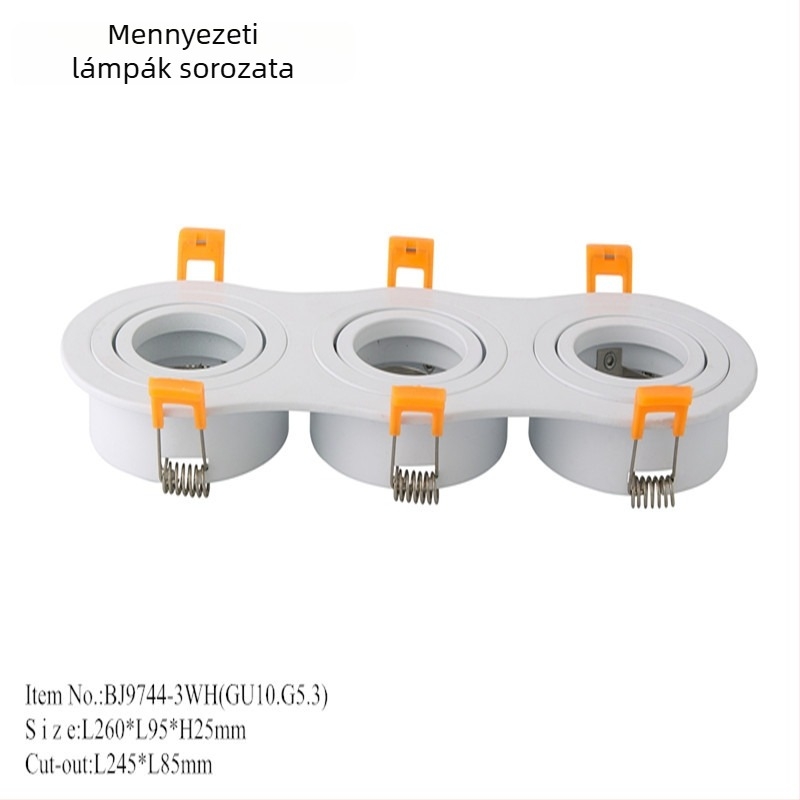 Oval GU10 LED beépített mennyezeti downlight MR16, dimmelhető, alacsony feszültség