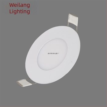 Vékony LED mennyezeti downlight panel, kör alakú, 12W, 18 lyuk, beépített rács, nappaliba