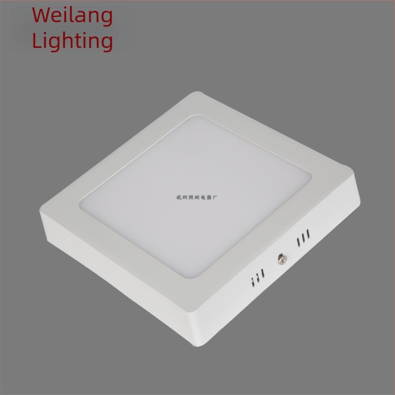 Vékony LED mennyezeti downlight panel, kör alakú, 12W, 18 lyuk, beépített rács, nappaliba
