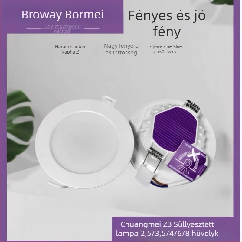 Borme LED mennyezeti downlight öntött alumíniumból – beépített világítás otthoni és projekt felhasználásra