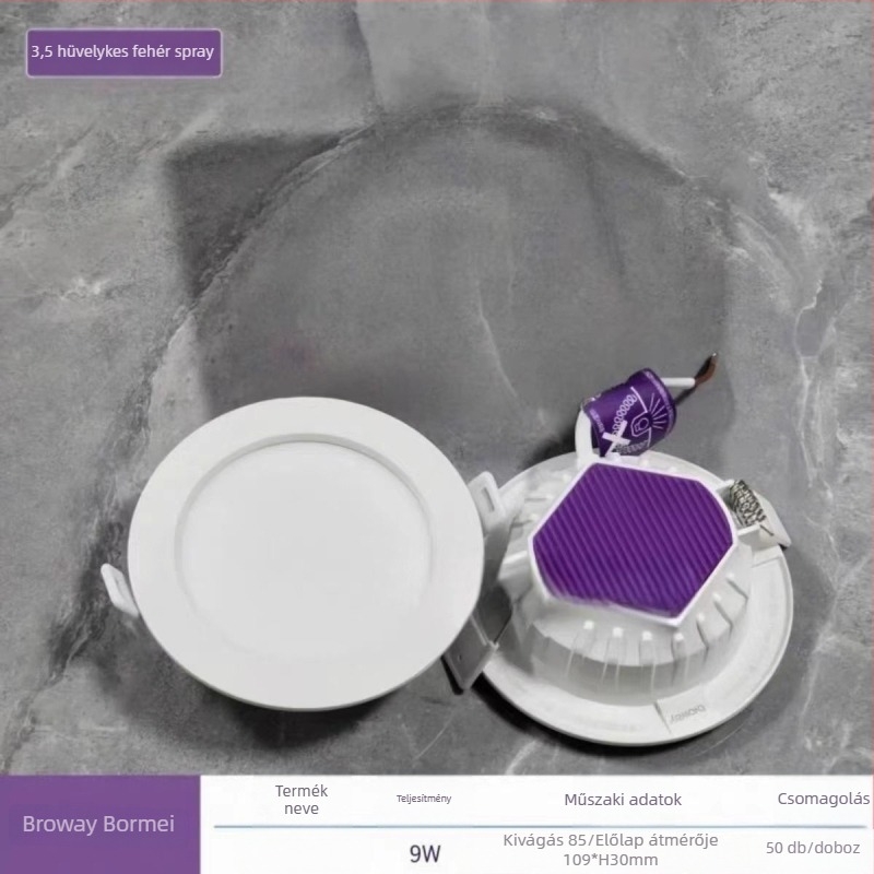 Borme LED mennyezeti downlight öntött alumíniumból – beépített világítás otthoni és projekt felhasználásra