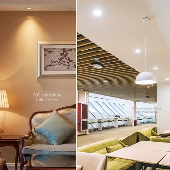 Beépített COB LED mennyezeti downlightok, anti-glare falmosó fénnyel, szállodai és otthoni használatra, 75 darab
