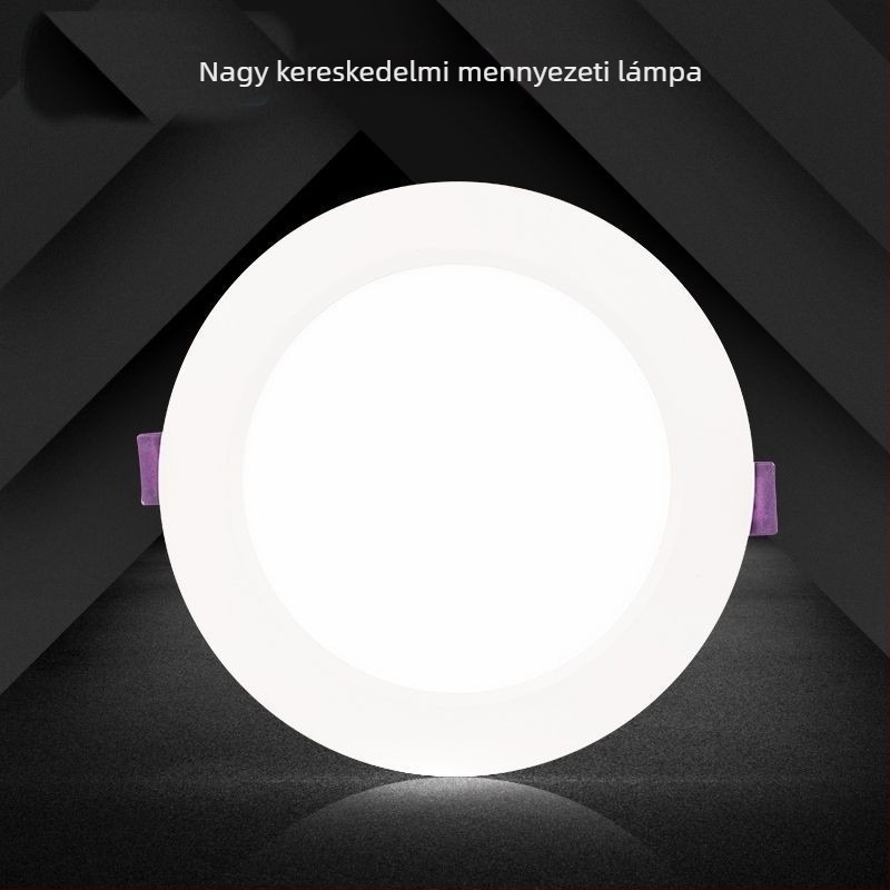 Beépíthető LED mennyezeti downlight, ultra vékony, Kerui chip, nagy fényerő, energiatakarékos, alumínium ház