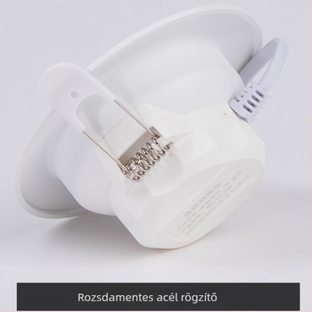 Beépíthető LED mennyezeti spotlámpa, 2,5 hüvelyk, 6W, 75 cm nyílás, fekete–arany felület, beltéri használatra.