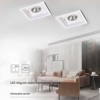 ETL-tanúsítvány COB négyszögletes mennyezeti downlight beépített rácsos szerkezettel, 5W, dimmable, ruházati bolt számára