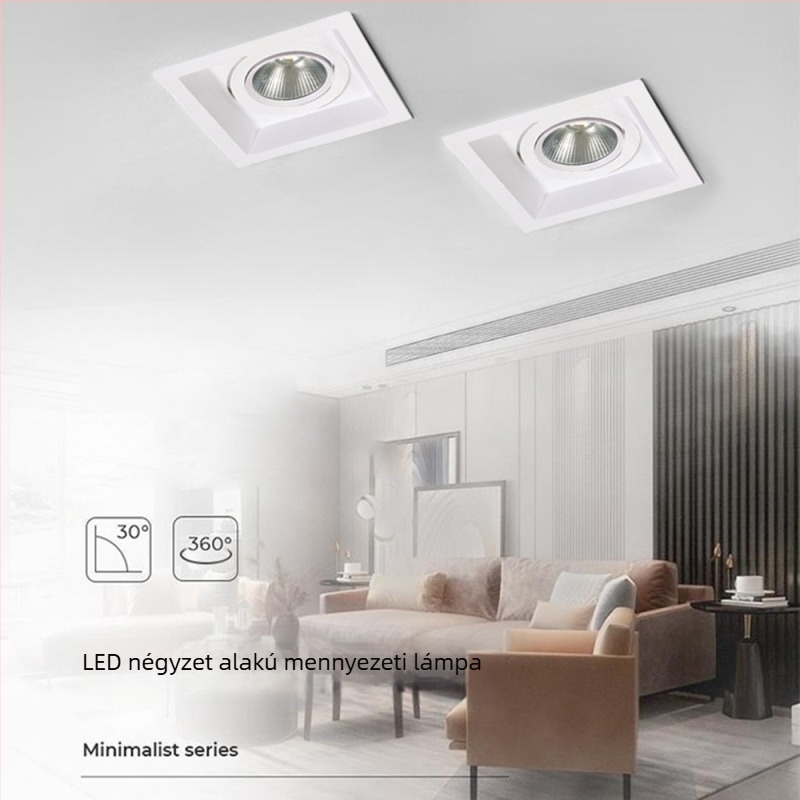 ETL-tanúsítvány COB négyszögletes mennyezeti downlight beépített rácsos szerkezettel, 5W, dimmable, ruházati bolt számára