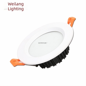 LED COB beépíthető mennyezeti világítás, párásodás elleni, fehér kivitel, 12W, alumínium ház, Ø75 mm kivágás
