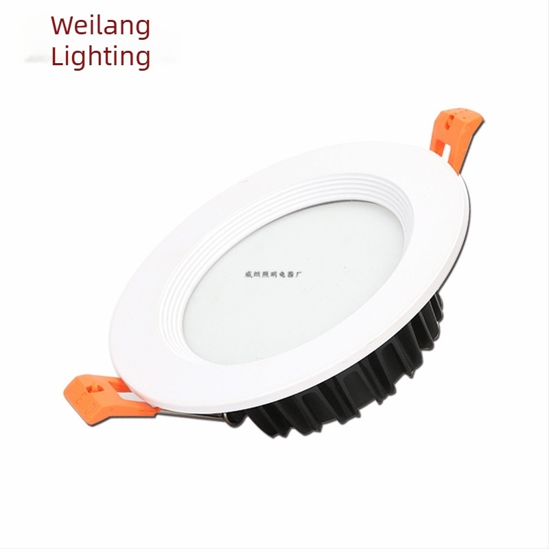LED COB beépíthető mennyezeti világítás, párásodás elleni, fehér kivitel, 12W, alumínium ház, Ø75 mm kivágás